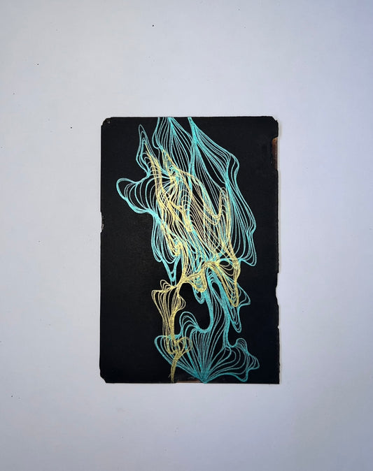 Malaïka Umara — Correspondances #3 — original postcard artwork