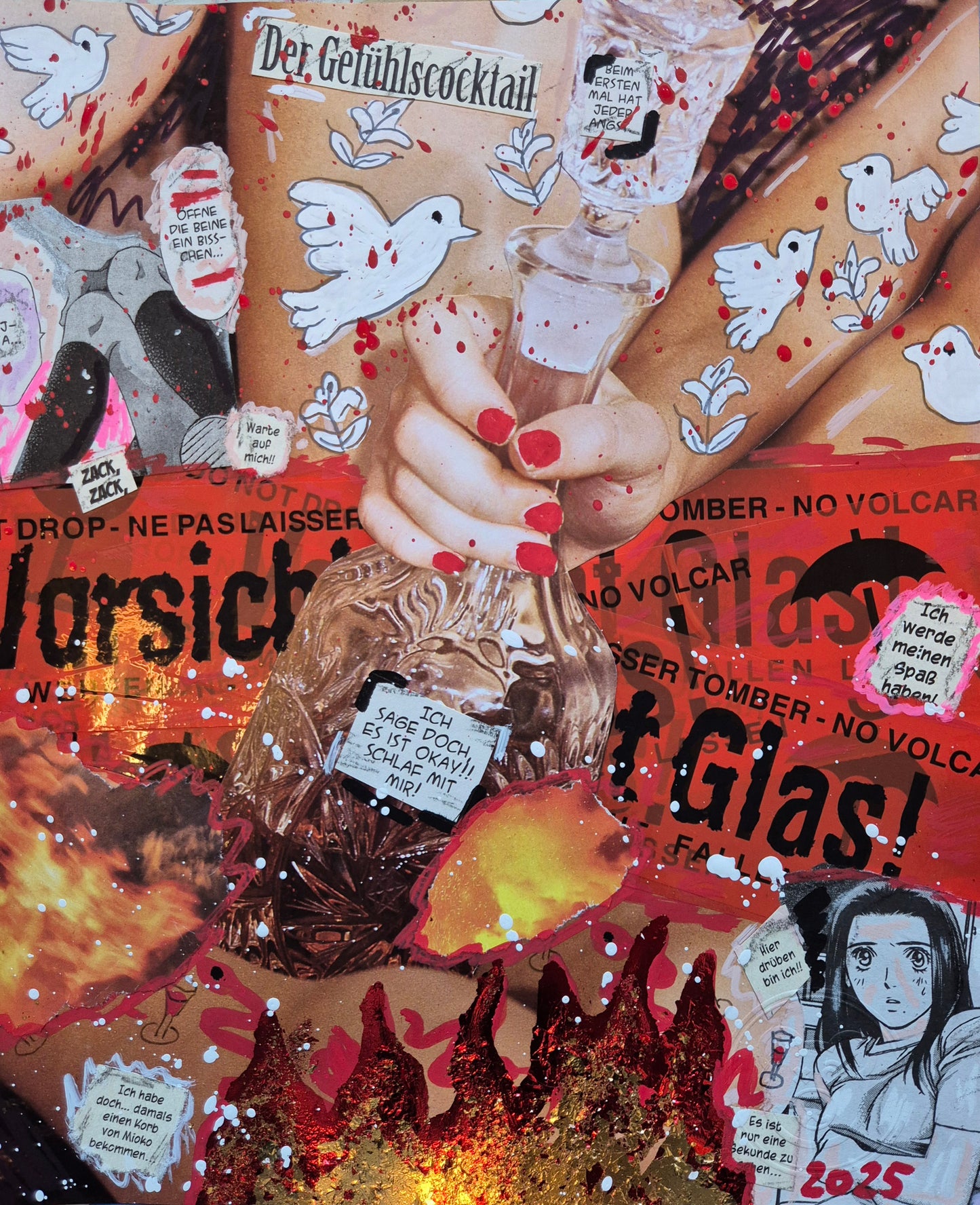 Manuel Mahn — Correspondances #1 — original postcard artwork