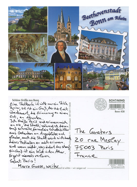 Marco Grosse — Correspondances #2 — original postcard artwork