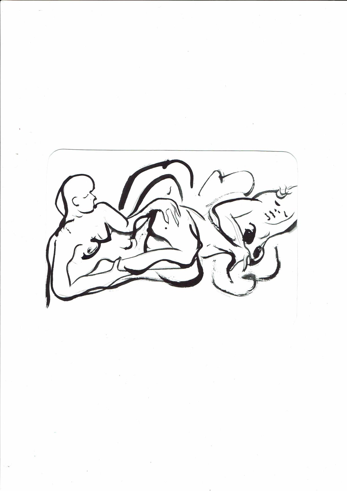 Margaryta Miskevych — Correspondances #3 — original postcard artwork