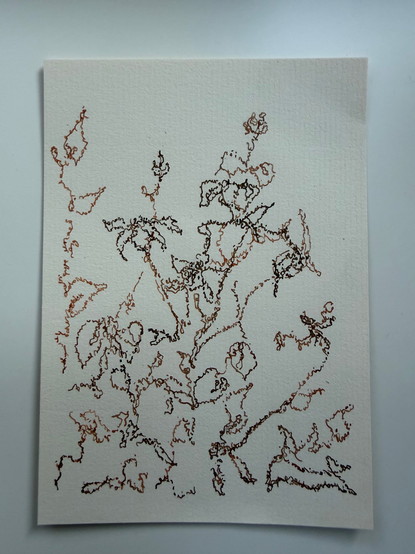 Maria Corti — Correspondances #3 — original postcard artwork