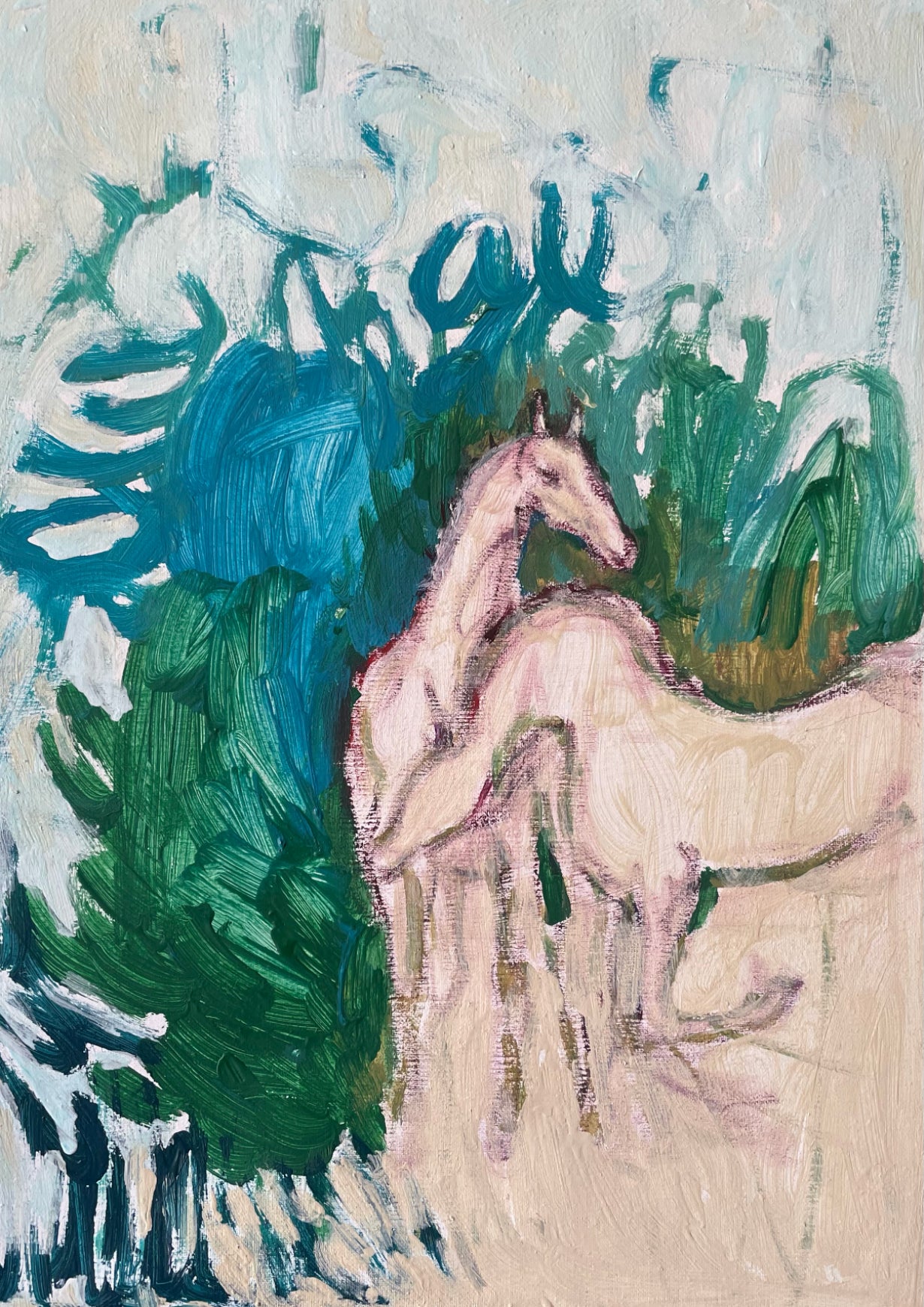 Maria Lepkowska — Correspondances #3 — original postcard artwork