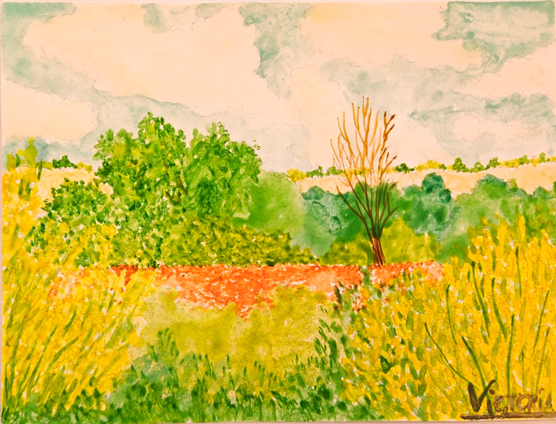 María Victoria Provencio Pulla — Correspondances #1 — original postcard artwork