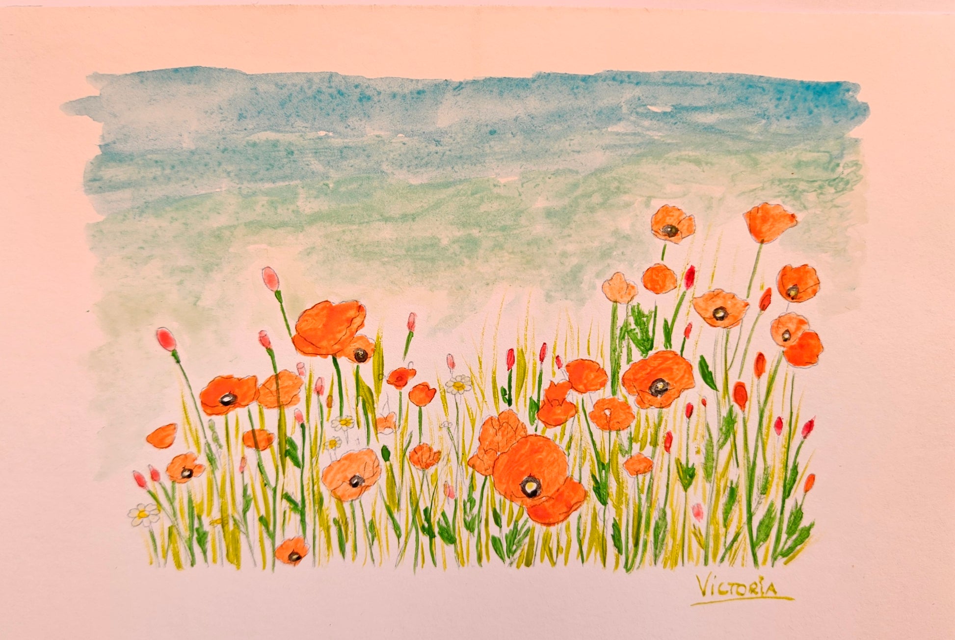 María Victoria Provencio Pulla — Correspondances #3 — original postcard artwork