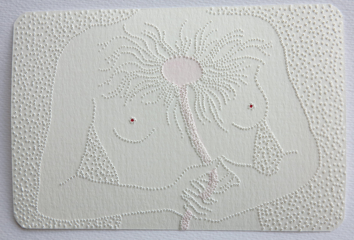 Marielle Degioanni — Correspondances #1 — original postcard artwork