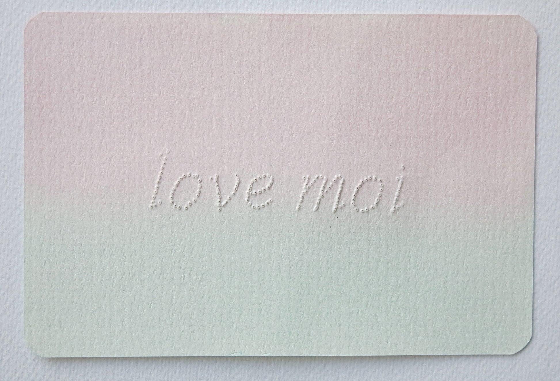 Marielle Degioanni — Correspondances #3 — original postcard artwork