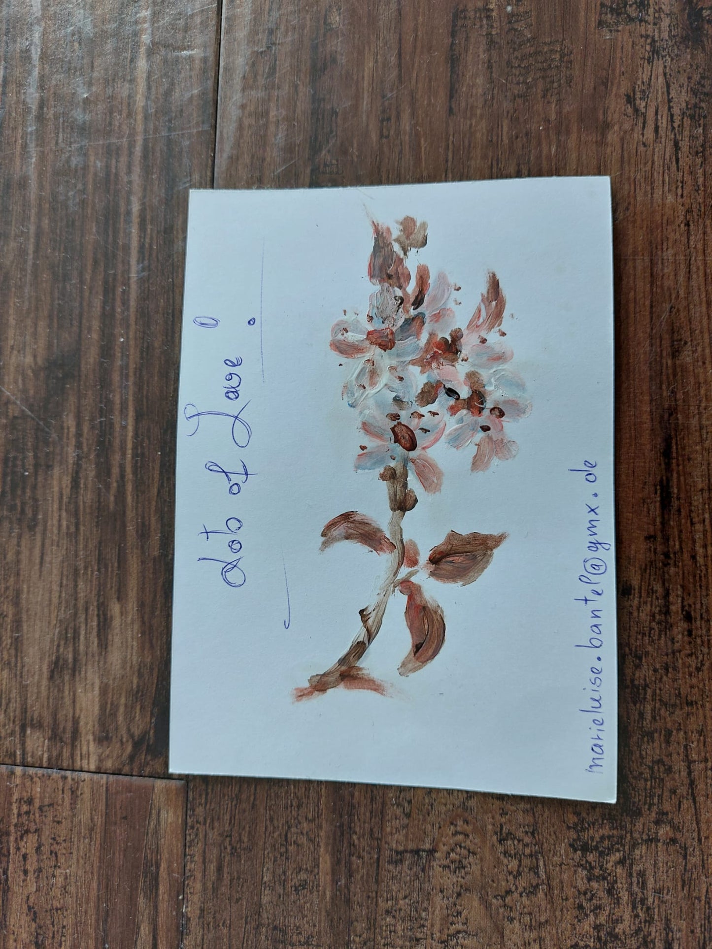 Marieluise Bantel — Correspondances #1 — original postcard artwork