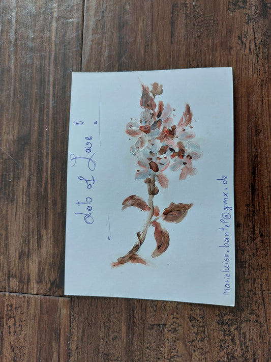 Marieluise Bantel — Correspondances #1 — original postcard artwork