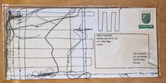 Marina Potanina — Correspondances #3 — original postcard artwork