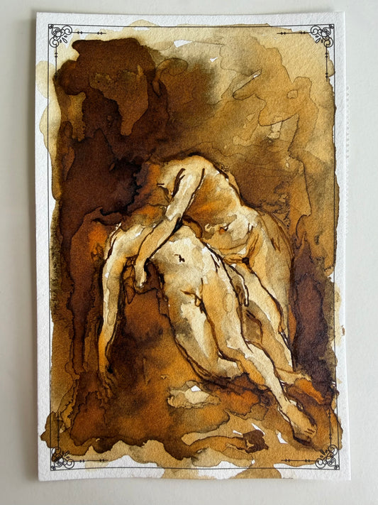 Marion Faymonville — Correspondances #1 — original postcard artwork