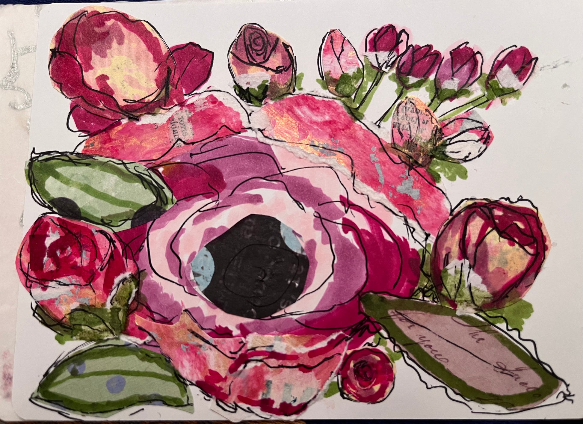 MarissaDW Decepida-Wong — Correspondances #1 — original postcard artwork