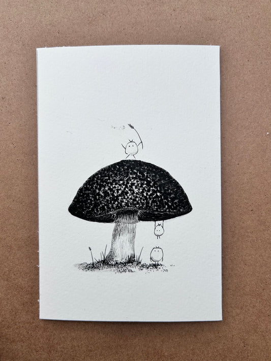 Mark Hill — Correspondances #3 — original postcard artwork