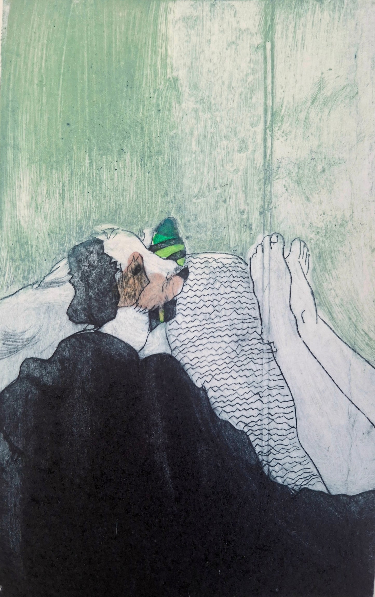 Martina Zielinska — Correspondances #2 — original postcard artwork