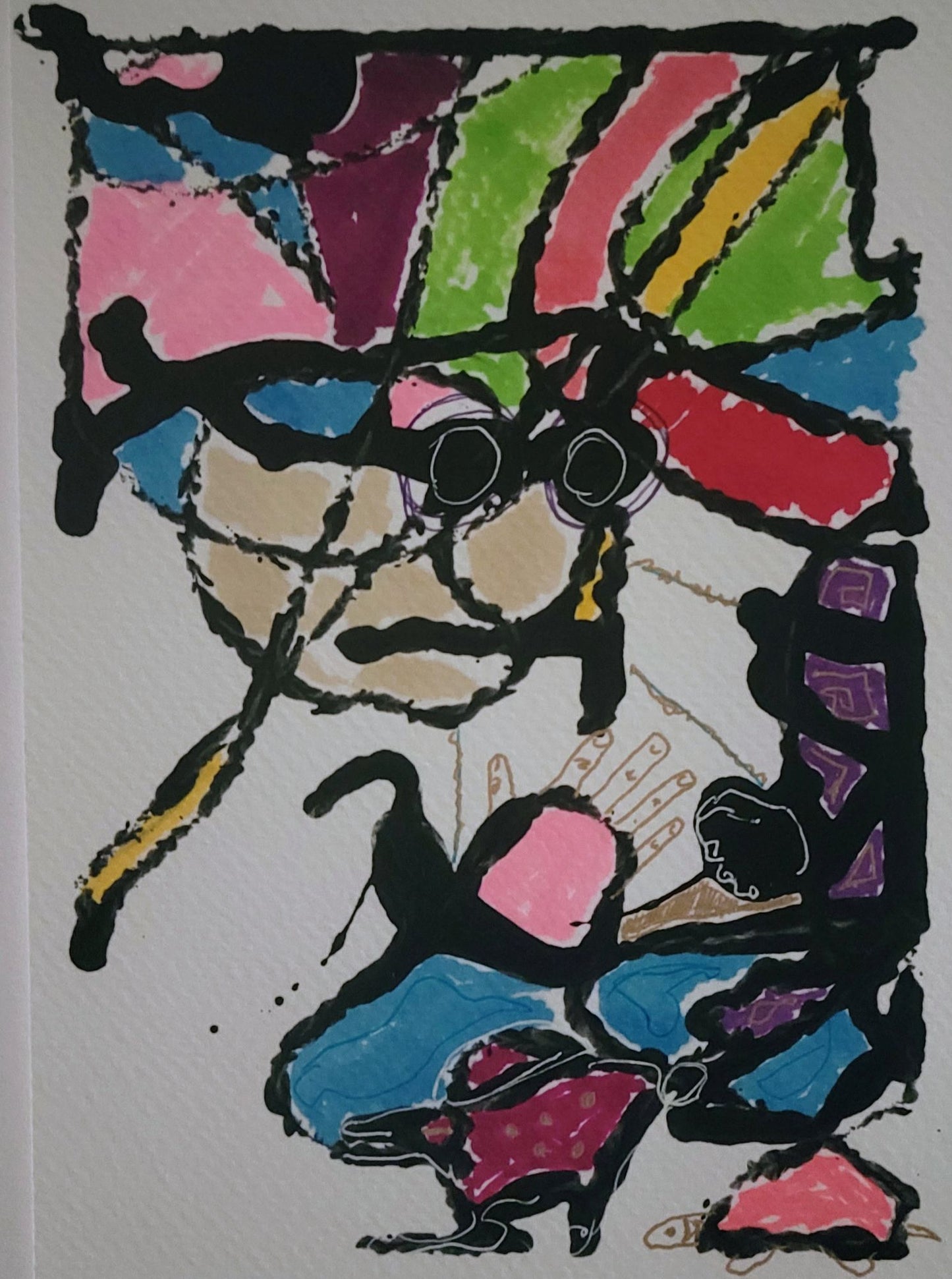 Mary Gubbels — Correspondances #1 — original postcard artwork