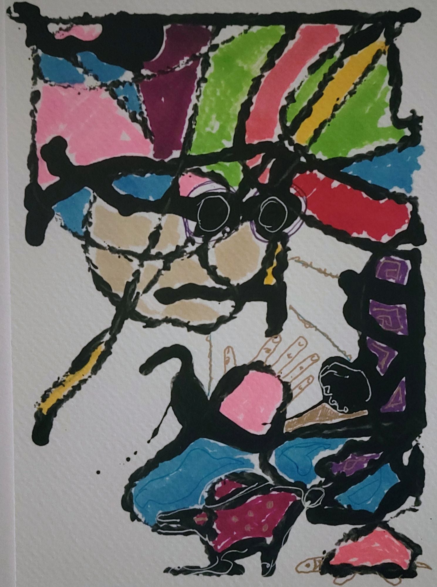 Mary Gubbels — Correspondances #1 — original postcard artwork