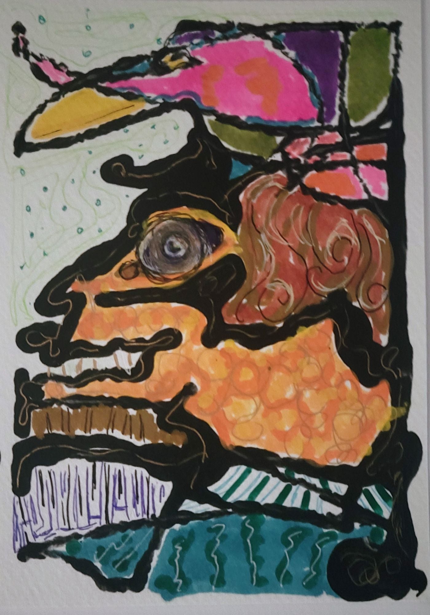 Mary Gubbels — Correspondances #2 — original postcard artwork