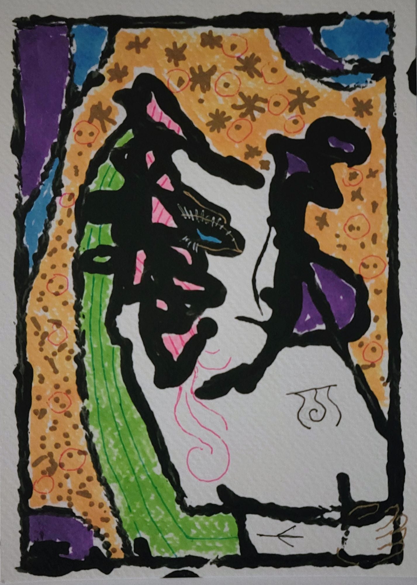 Mary Gubbels — Correspondances #3 — original postcard artwork