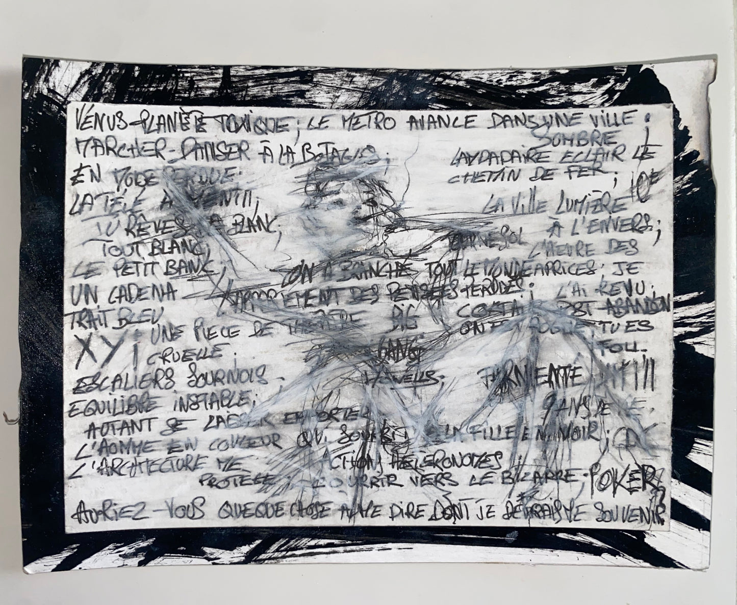 Mathilde Mougas Howells — Correspondances #1 — original postcard artwork