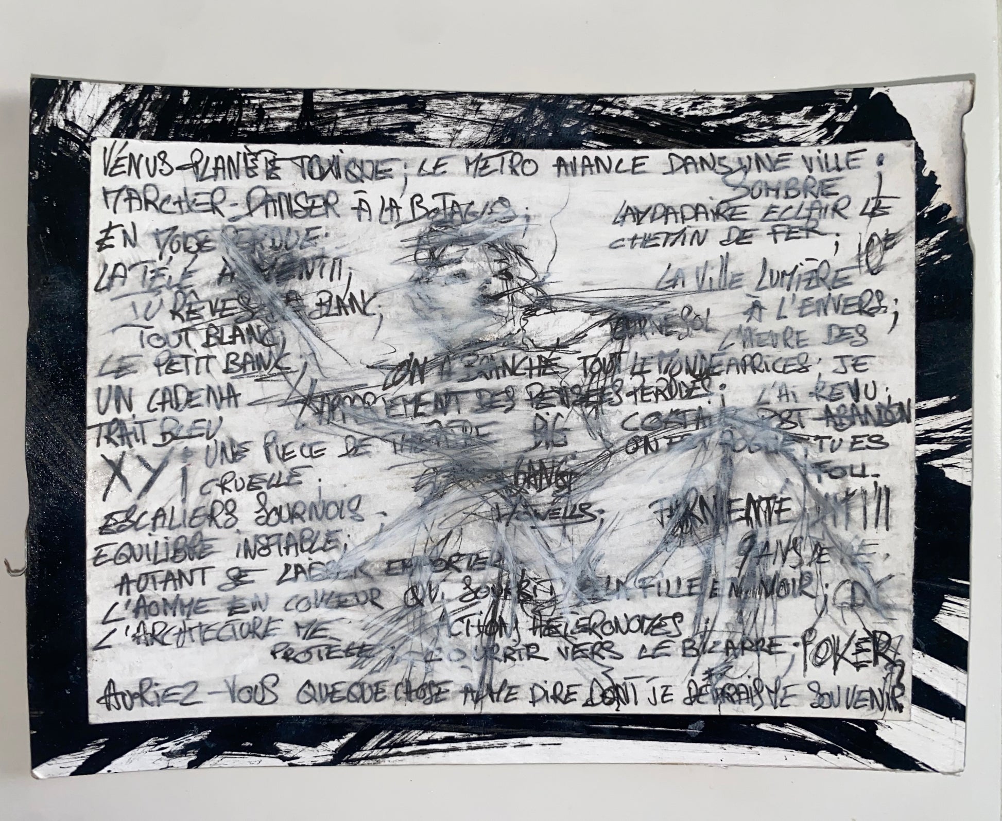 Mathilde Mougas Howells — Correspondances #1 — original postcard artwork