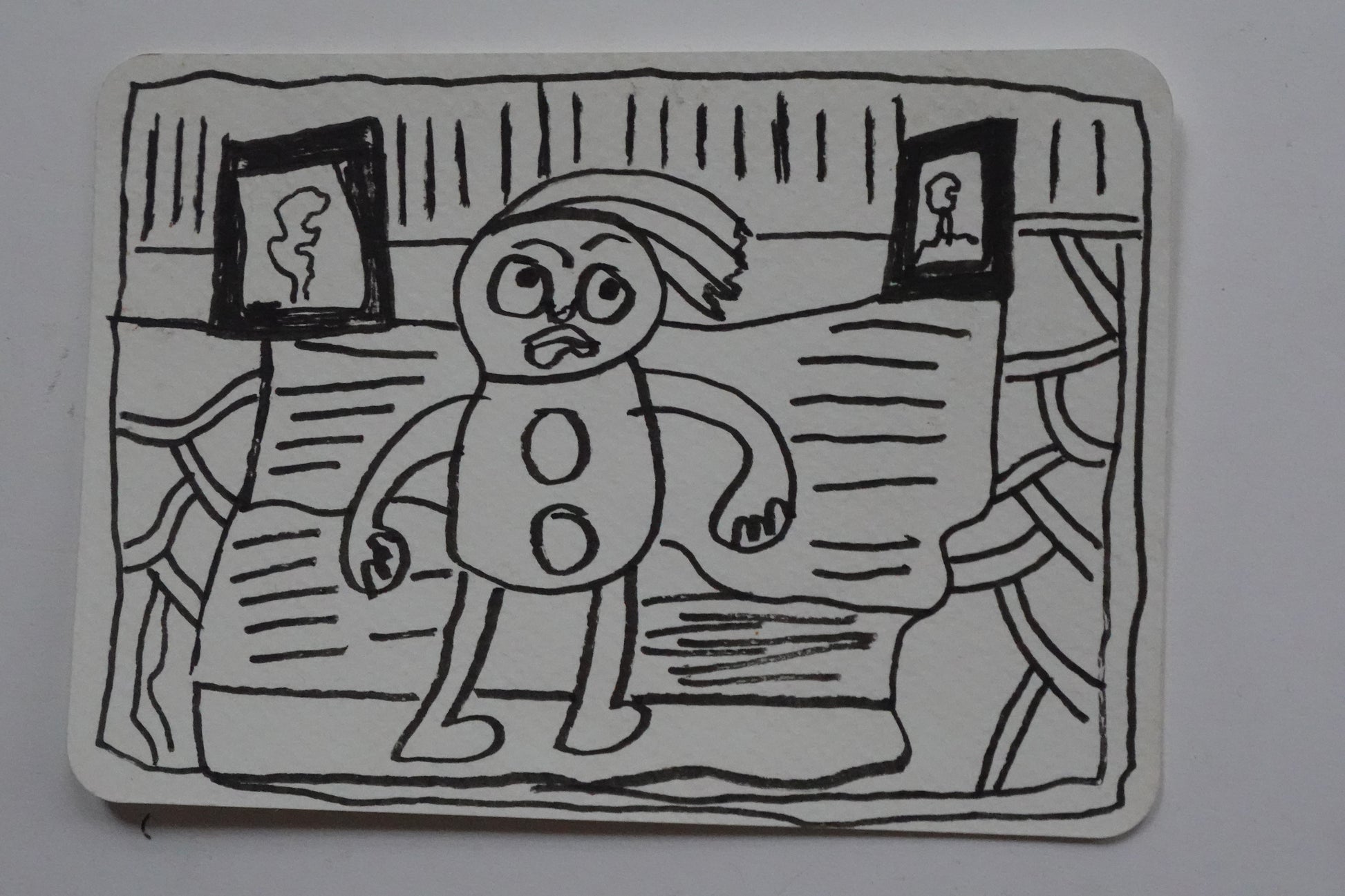 Matthew Clarke — Correspondances #3 — original postcard artwork