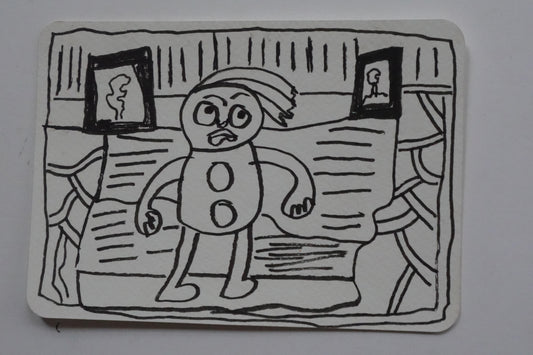 Matthew Clarke — Correspondances #3 — original postcard artwork