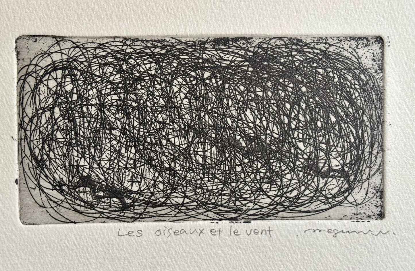 Megumi WATANABE — Correspondances #3 — original postcard artwork