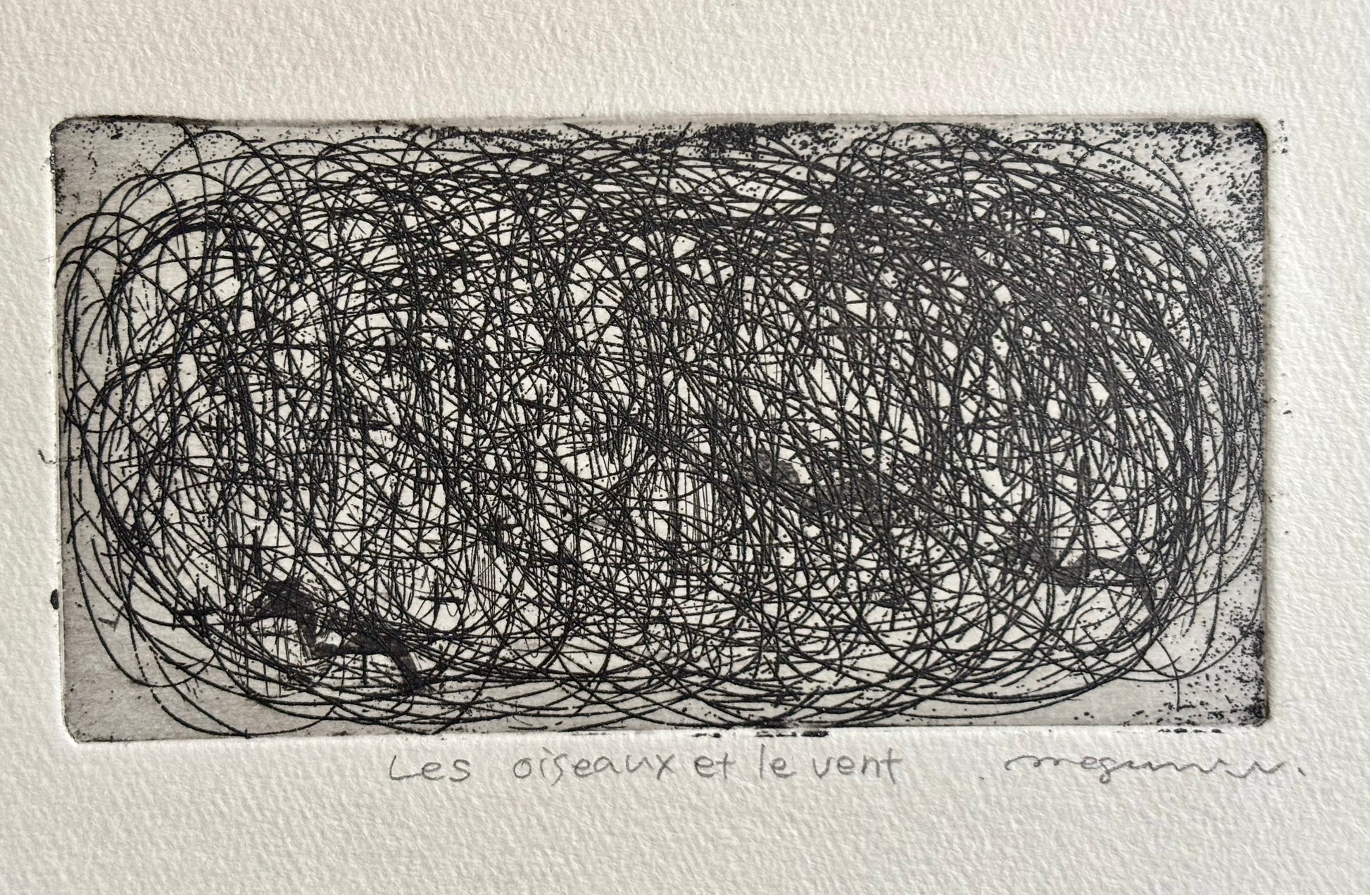 Megumi WATANABE — Correspondances #3 — original postcard artwork