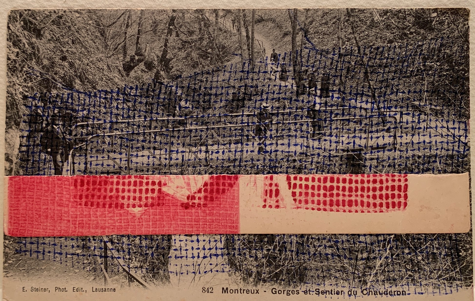 Mercè Grifé — Correspondances #1 — original postcard artwork