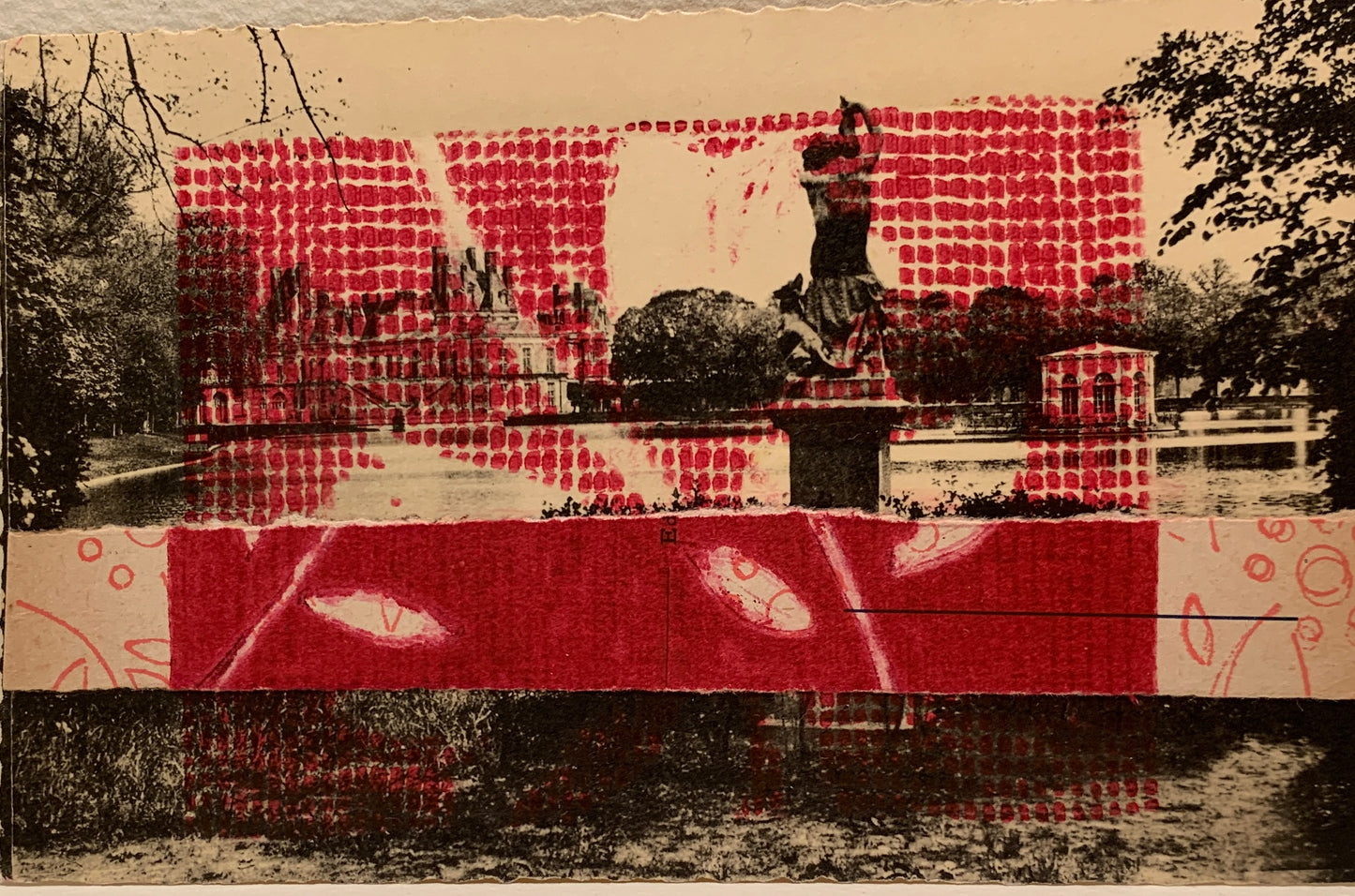Mercè Grifé — Correspondances #3 — original postcard artwork
