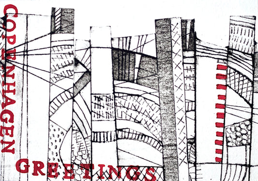 Mette Mailund Strong — Correspondances #1 — original postcard artwork