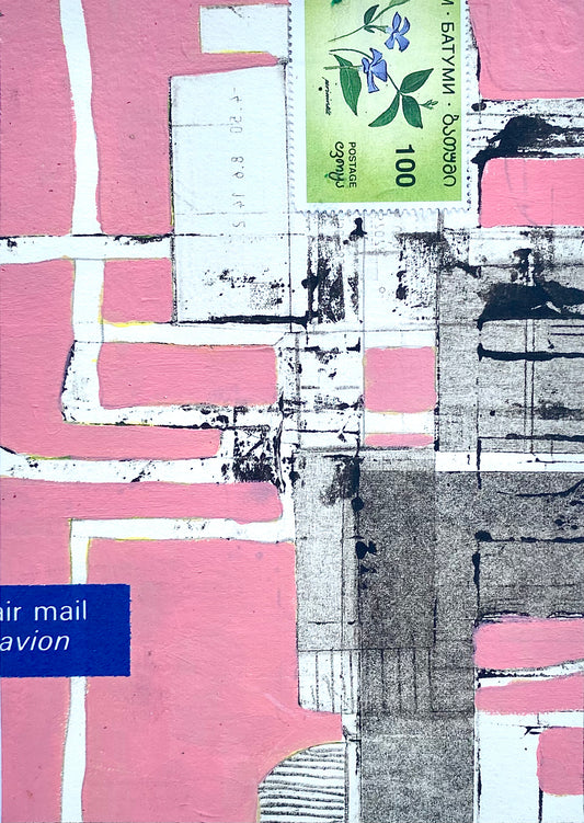 Mette Mailund Strong — Correspondances #2 — original postcard artwork