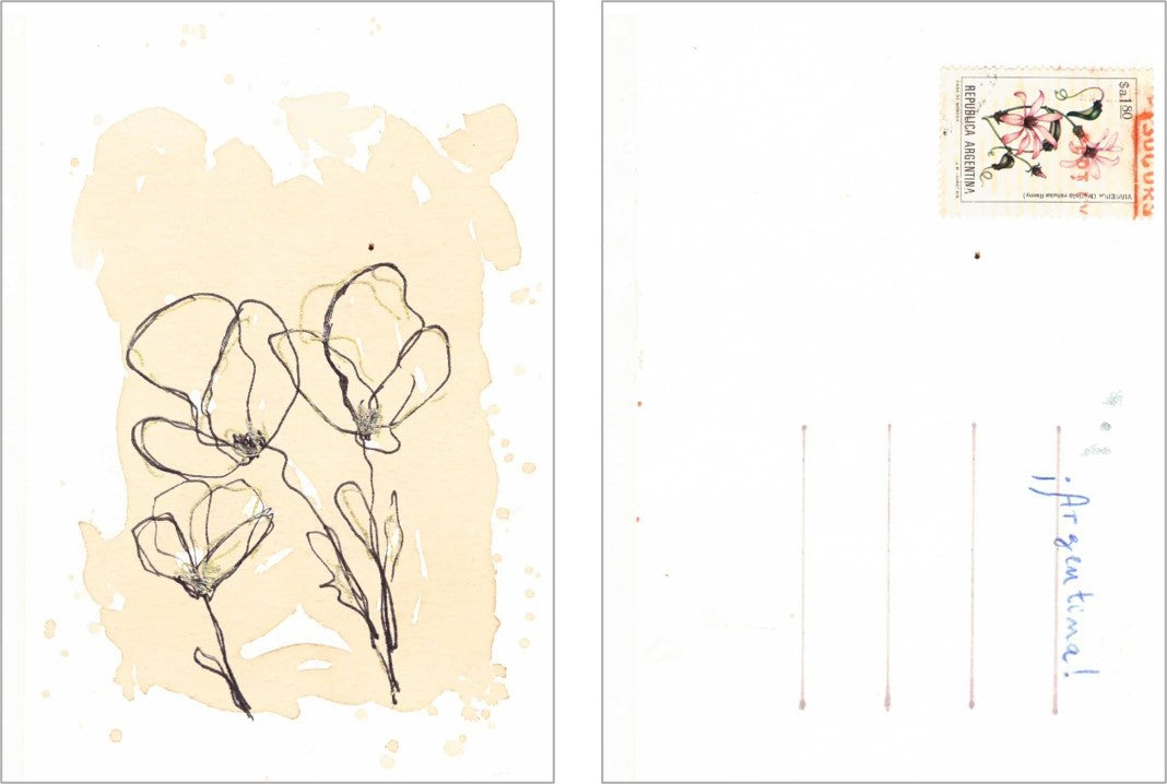 Micaela Chindamo — Correspondances #2 — original postcard artwork