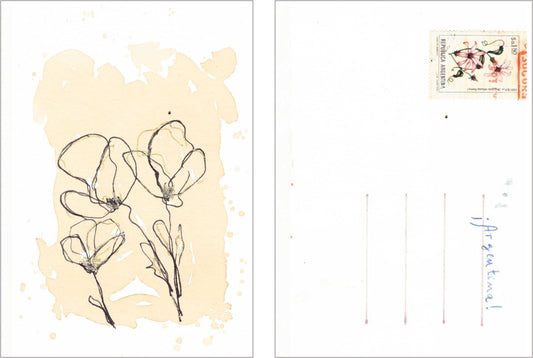 Micaela Chindamo — Correspondances #2 — original postcard artwork