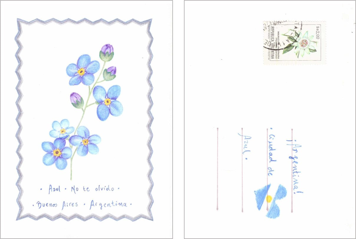 Micaela Chindamo — Correspondances #3 — original postcard artwork