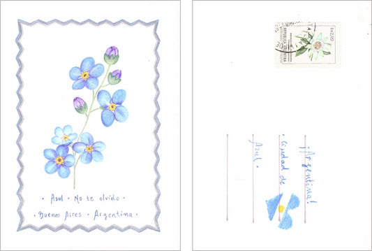 Micaela Chindamo — Correspondances #3 — original postcard artwork