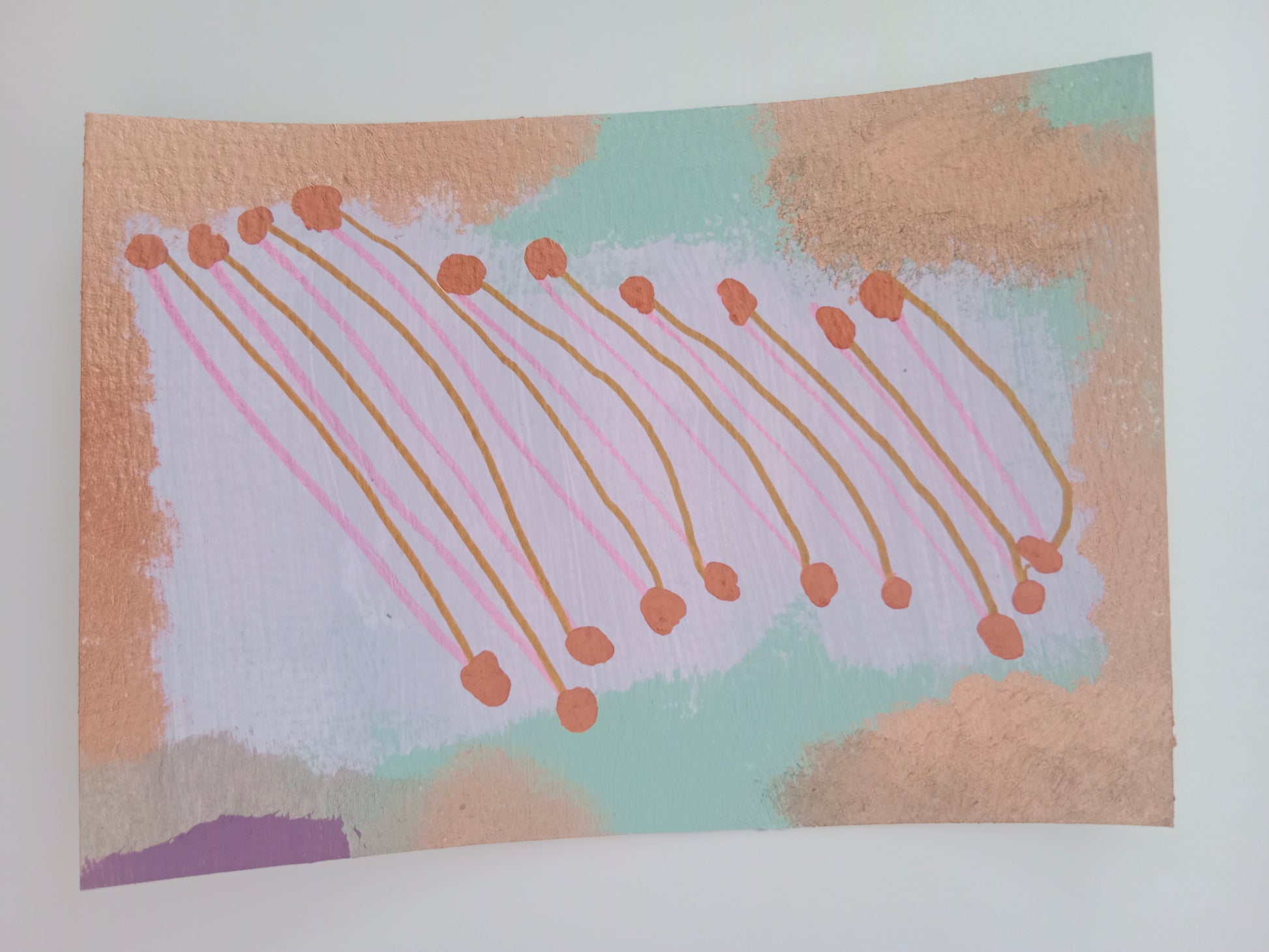 Michaela Schreiner — Correspondances #2 — original postcard artwork