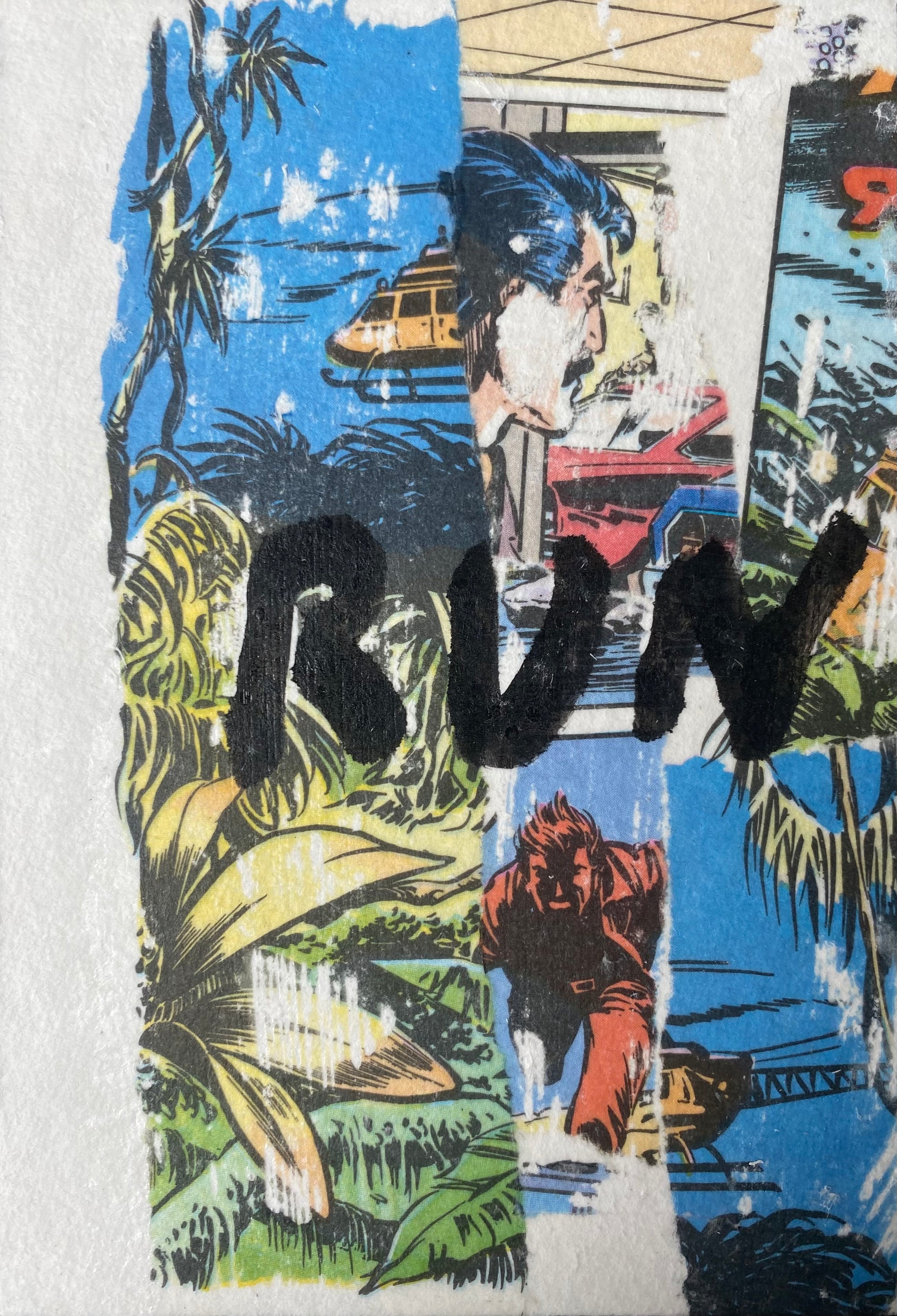 Misha Waks — Correspondances #1 — original postcard artwork
