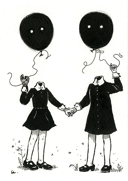 Monika Mitkute — Correspondances #1 — original postcard artwork