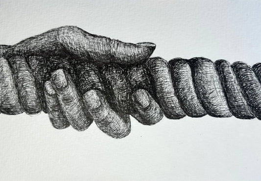 Monique Wan — Correspondances #1 — original postcard artwork