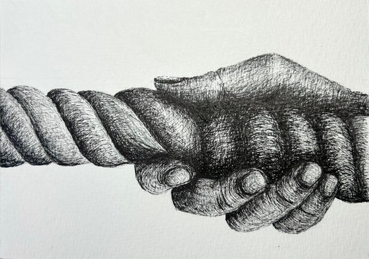 Monique Wan — Correspondances #3 — original postcard artwork