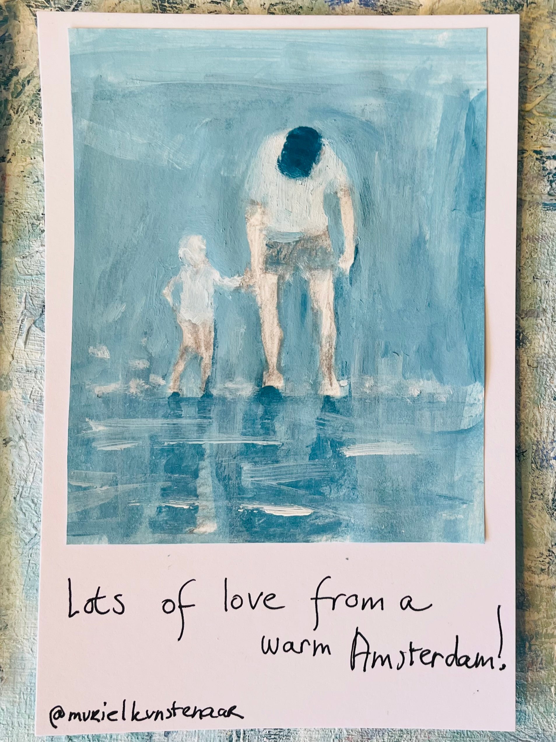 Muriel Boer — Correspondances #3 — original postcard artwork