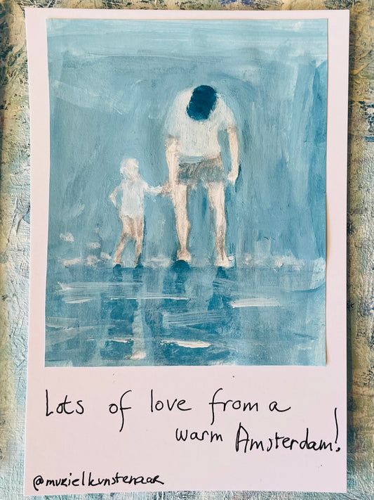 Muriel Boer — Correspondances #3 — original postcard artwork