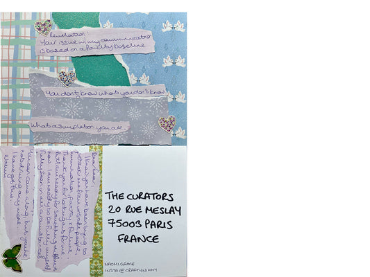 Naomi Grace — Correspondances #1 — original postcard artwork