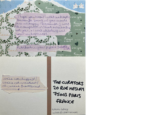Naomi Grace — Correspondances #3 — original postcard artwork