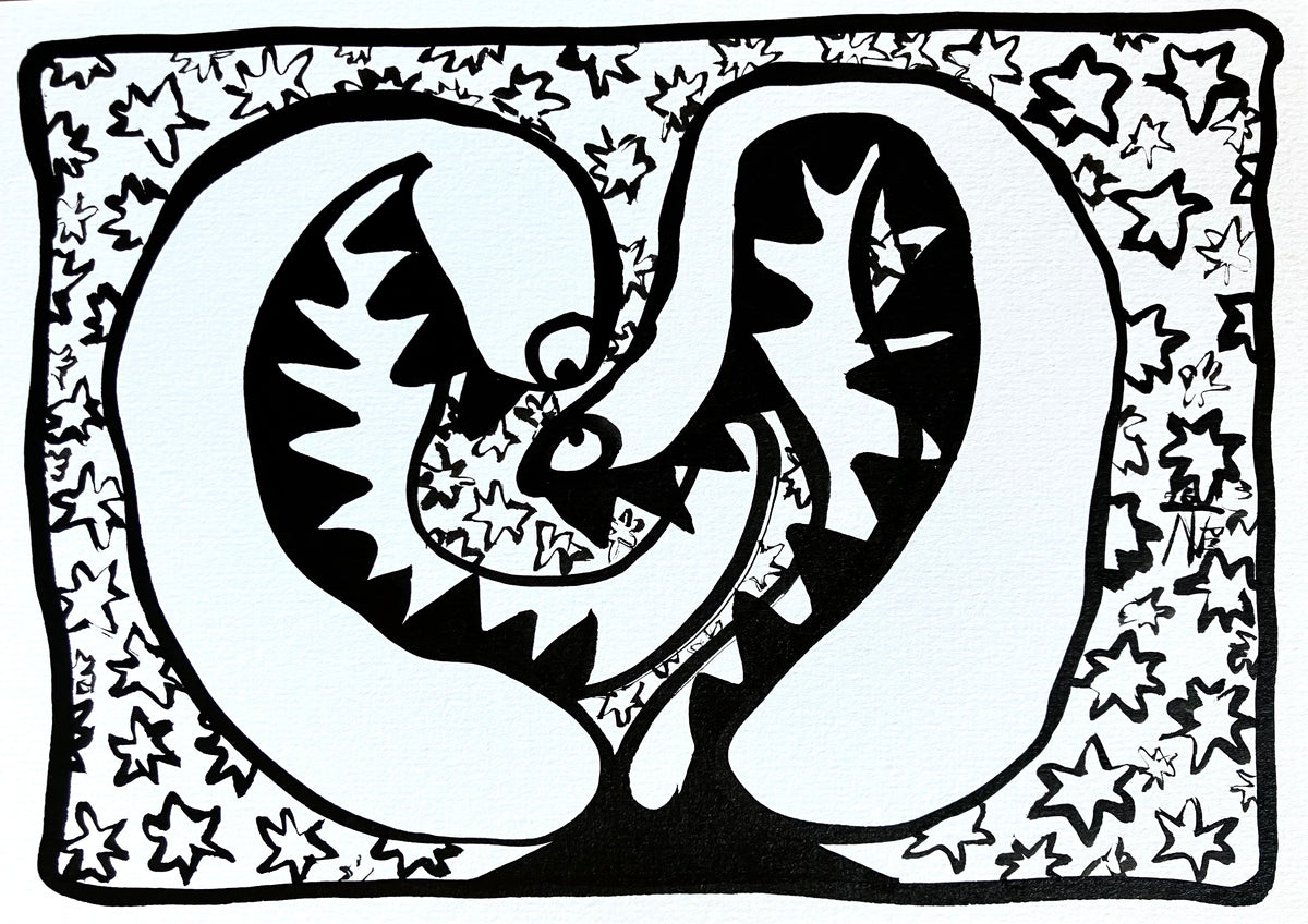Nataliia Taranukha — Correspondances #2 — original postcard artwork