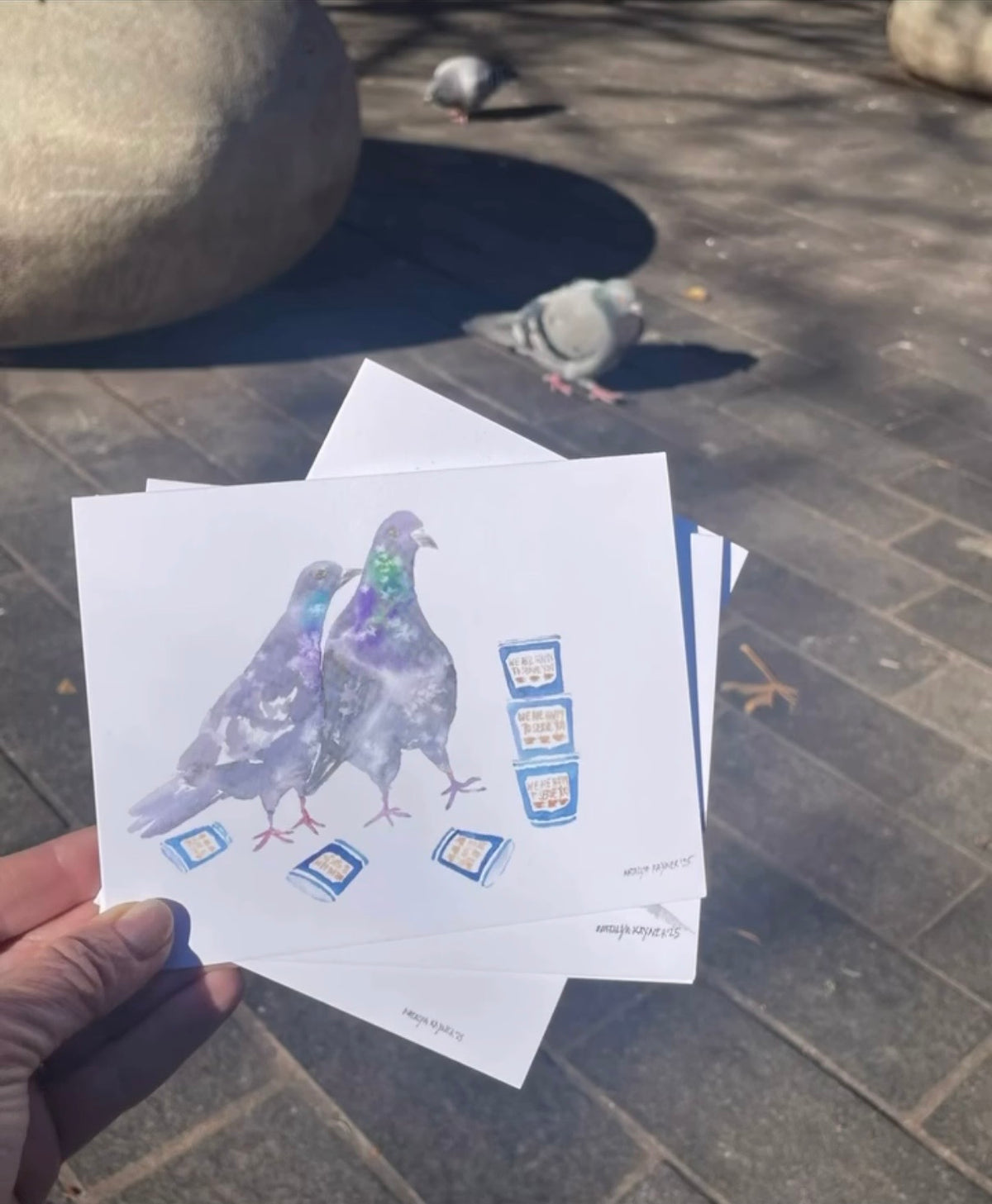 Natalya Kayner — Correspondances #1 — original postcard artwork