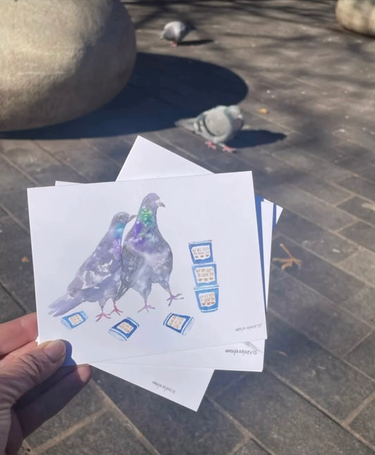 Natalya Kayner — Correspondances #3 — original postcard artwork