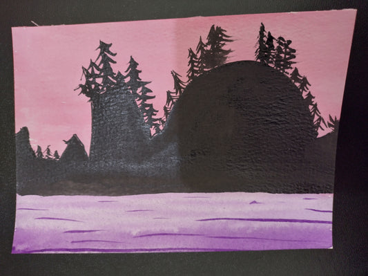 Natasha Leona Allen — Correspondances #1 — original postcard artwork