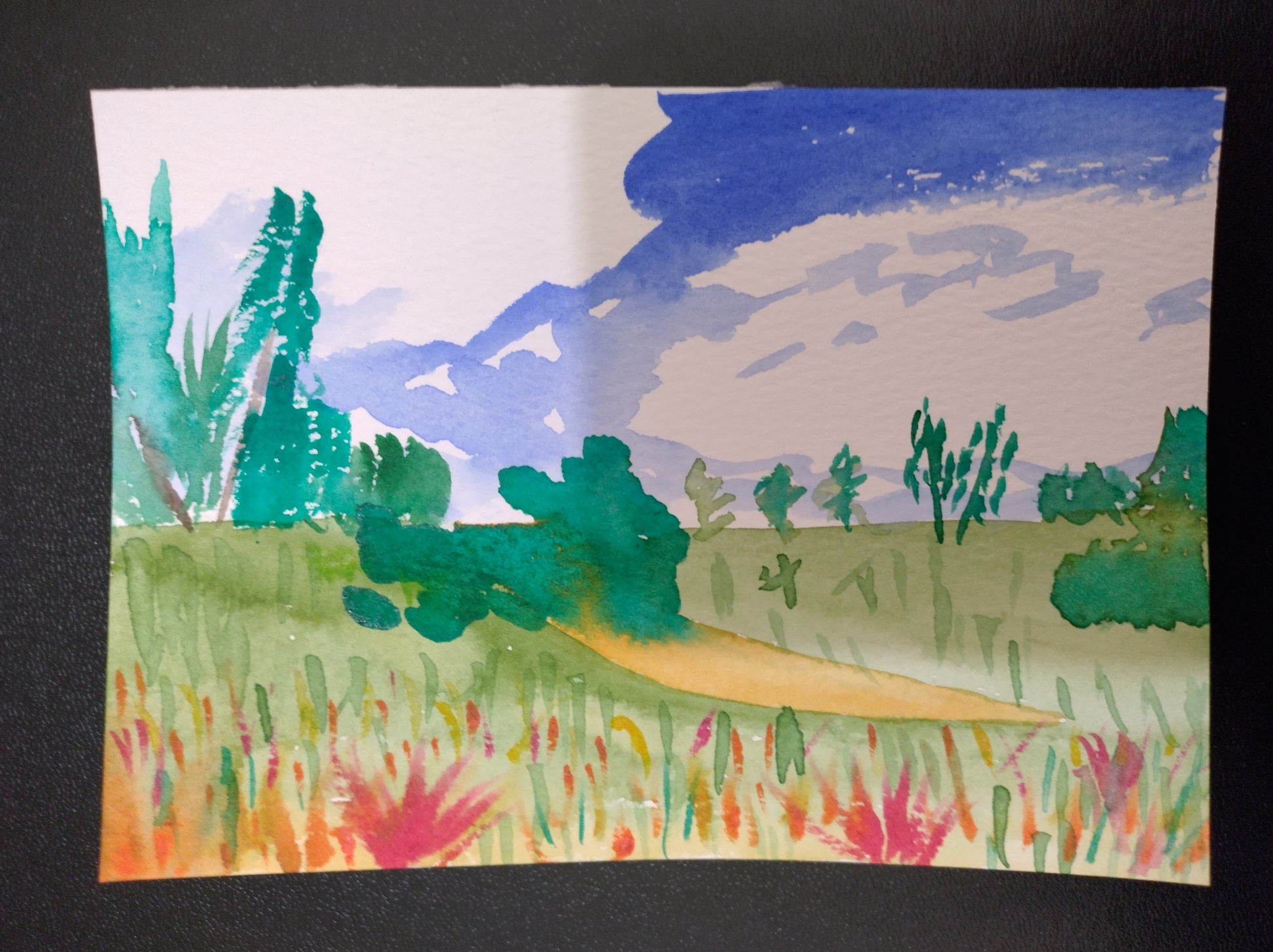 Natasha Leona Allen — Correspondances #3 — original postcard artwork