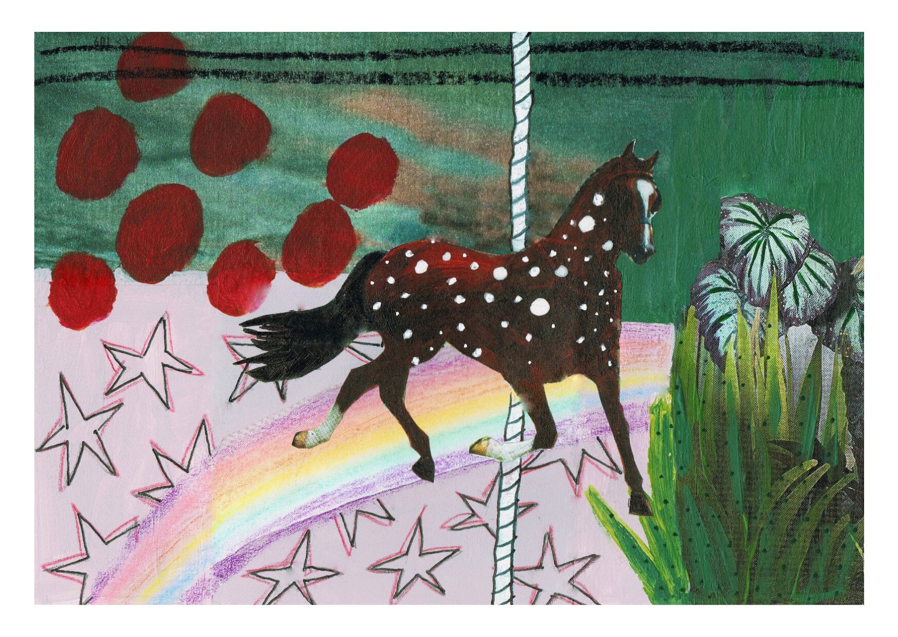 Natasja Kuipers — Correspondances #1 — original postcard artwork